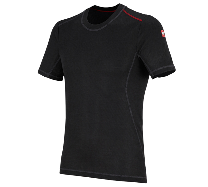 Vue principale, Vêtements, e.s. T-shirt-fonctionnel basis-light, noir