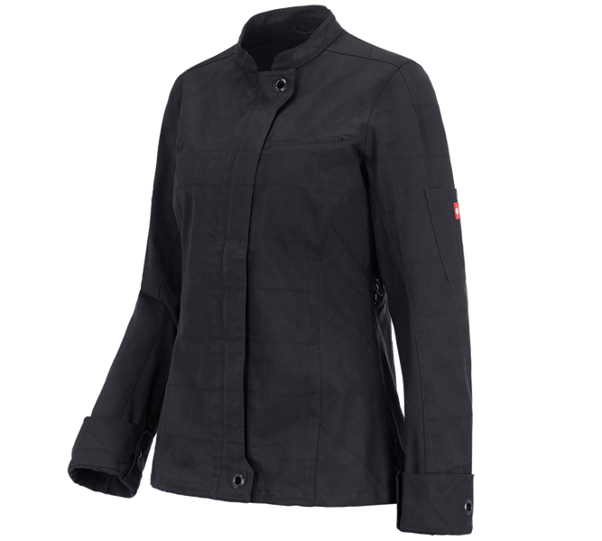 Hauptansicht, Gastro, Berufsjacke langarm e.s.fusion, Damen, schwarz