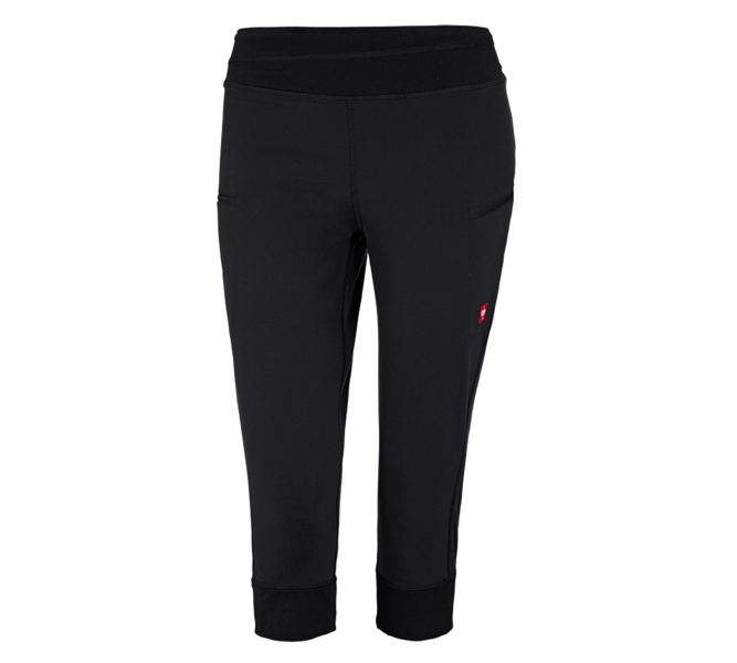 Main view, Work Trousers, e.s. 3/4 Workwear jazz pants, black