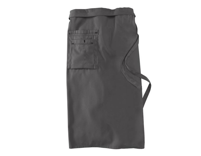 Main view, Clothing, Mid-Length Apron, grey/black