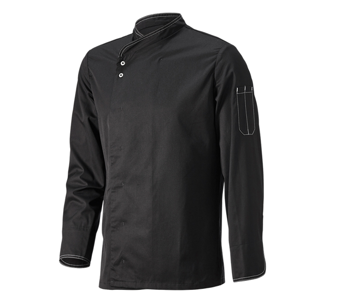 Main view, Chef's Jackets | Chef's Whites, Chefs Jacket Lyon, black