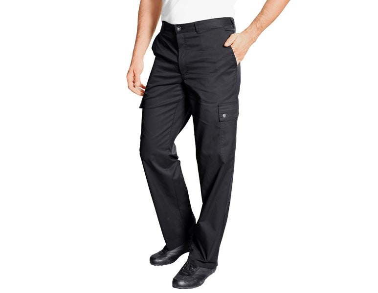 Vue principale, Pantalons de cuisine, Pantalon de cuisinier Dijon II, noir