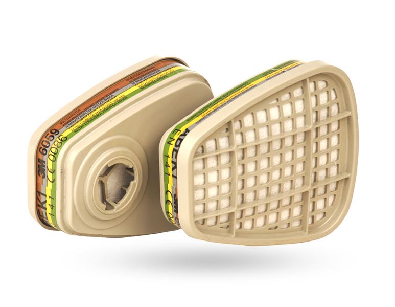 Main view, Respiratory Protectors, 3M Filter cartridge 6059, ABEK, 4 pairs