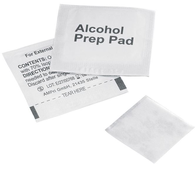 Main view, First Aid, Alcohol prep pad