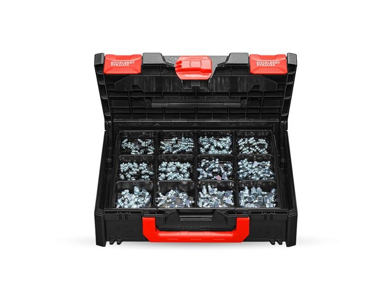 Hauptansicht, Kleinteile-Sortimente, Schmiernippel-Sortiment in STRAUSSbox 118 midi