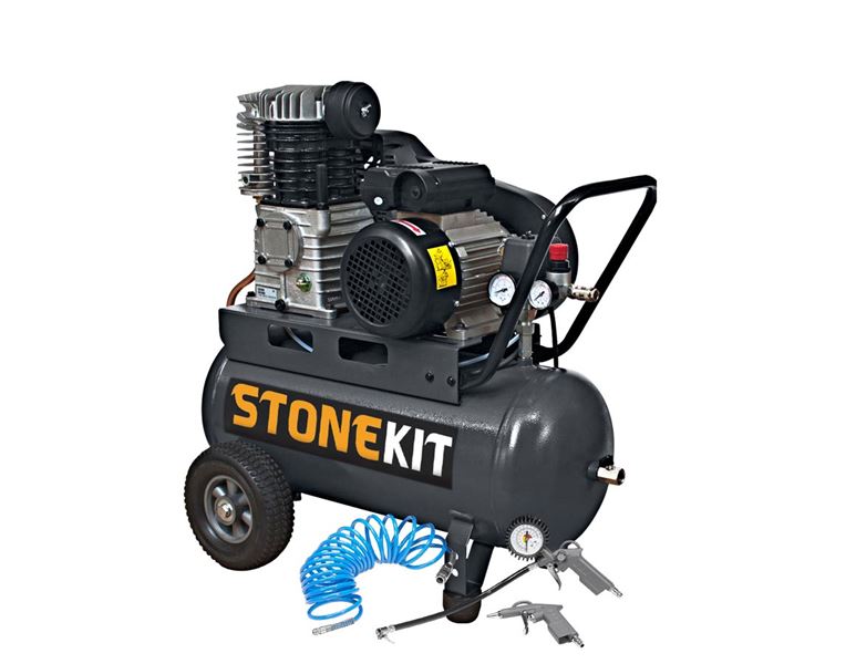 Vue principale, Outils électriques, STONEKIT Compresseur d'atelier 550V