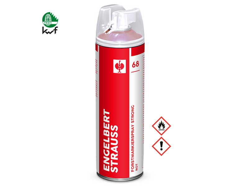 Vue principale, Sprays, e.s. Spray de marquage forestier Strong #68, rouge