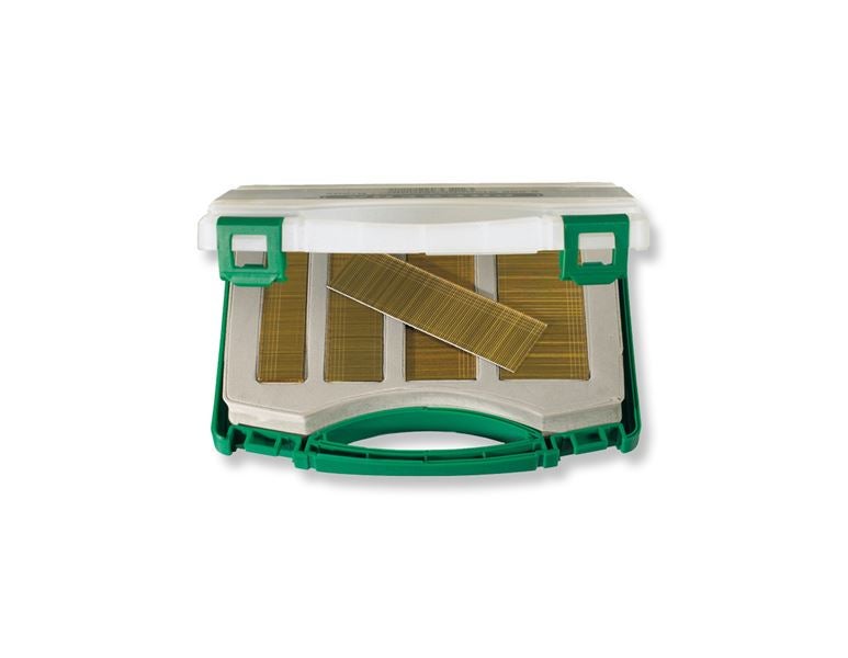 Vue principale, Accessoires d'outillages à air comprimé, Assortim. de clous à tête plate Prebena de type J