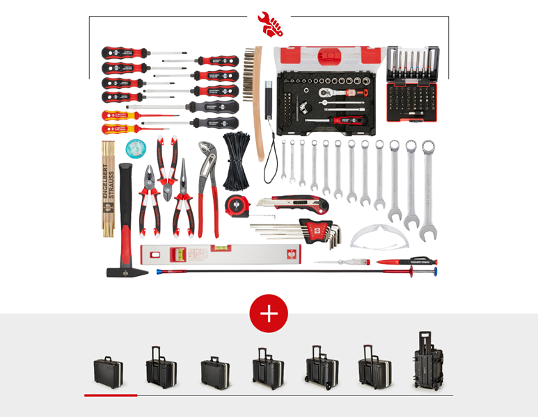 Main view, Manual tools, Tool set Allround professional incl. tool case