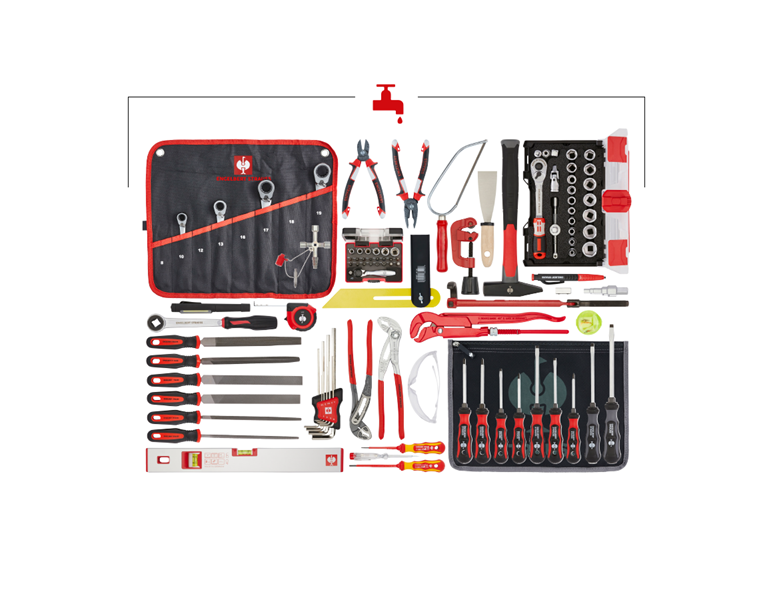 Vue principale, Lots d'outils, Jeu d'outils sanitaire