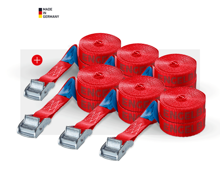 Main view, SALE, e.s. Lashing strap set with a clamp
