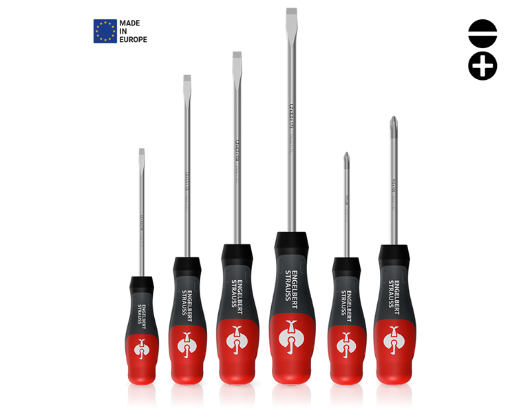 Main view, Screwdrivers, e.s. 3-C workshop screwdriver set, 6-part