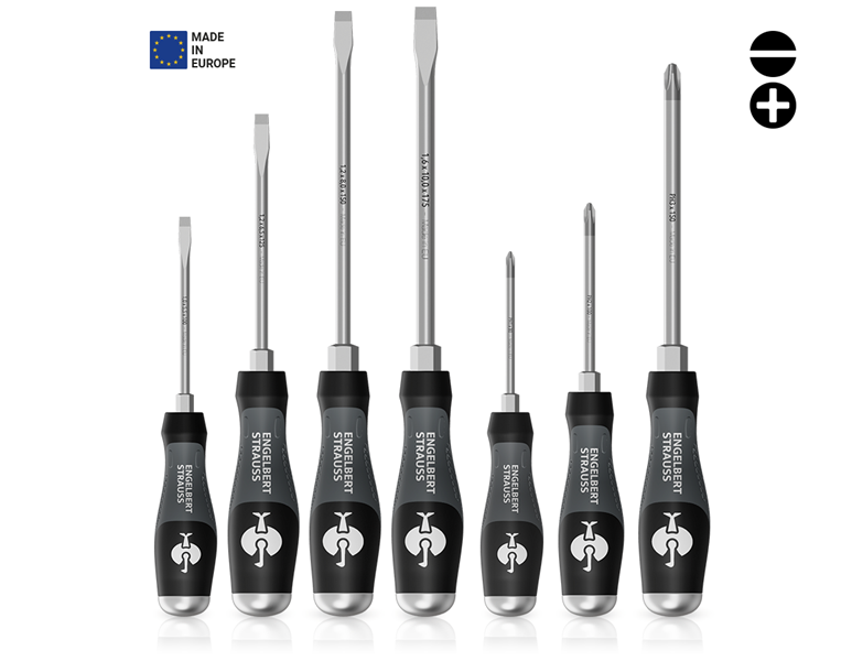 Main view, Screwdrivers, e.s. 3-C scalpro screwdriver set, 7-part