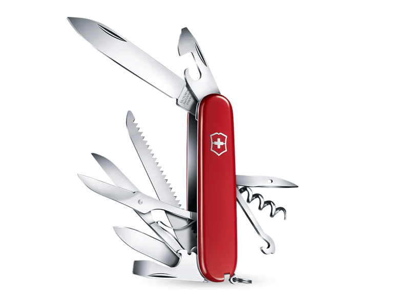 Main view, Tools, Victorinox Swiss army knife Huntsman