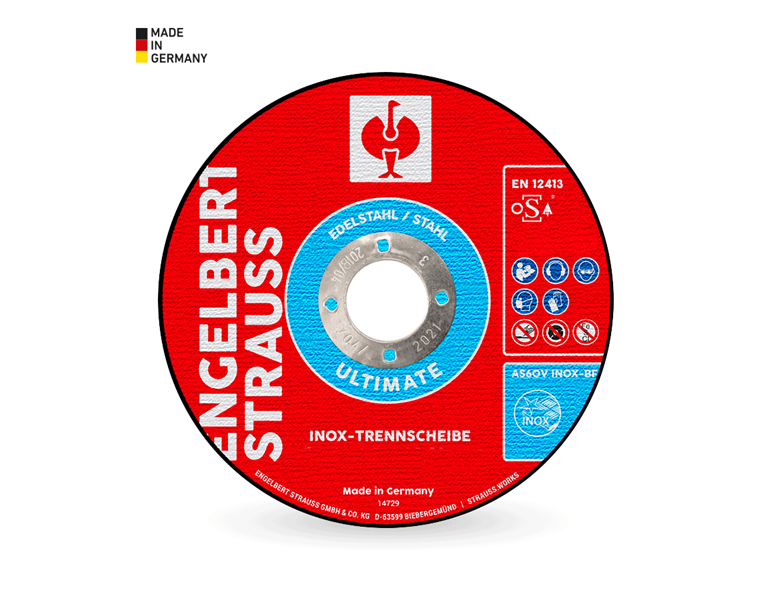 Vue principale, Disques de coupe, e.s. Disque à tronçonner inox ultimate forme 41