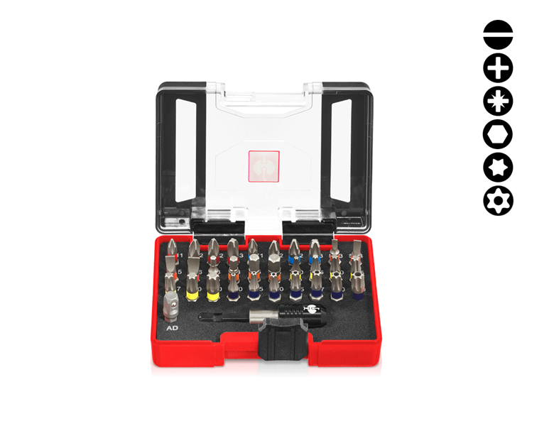 Main view, Bit boxes, e.s. Bit box Color, 32-part