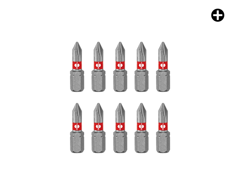 Hauptansicht, Werkzeuge, Torsion Bits Color, 10er Pack, PH
