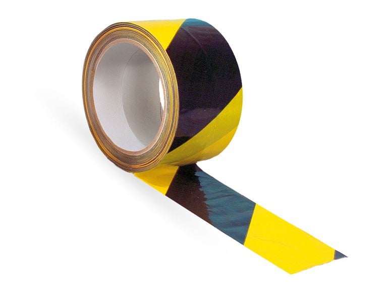 Main view, Plastic bands | crepe bands, Warning tape, self-adhesive, yellow/black