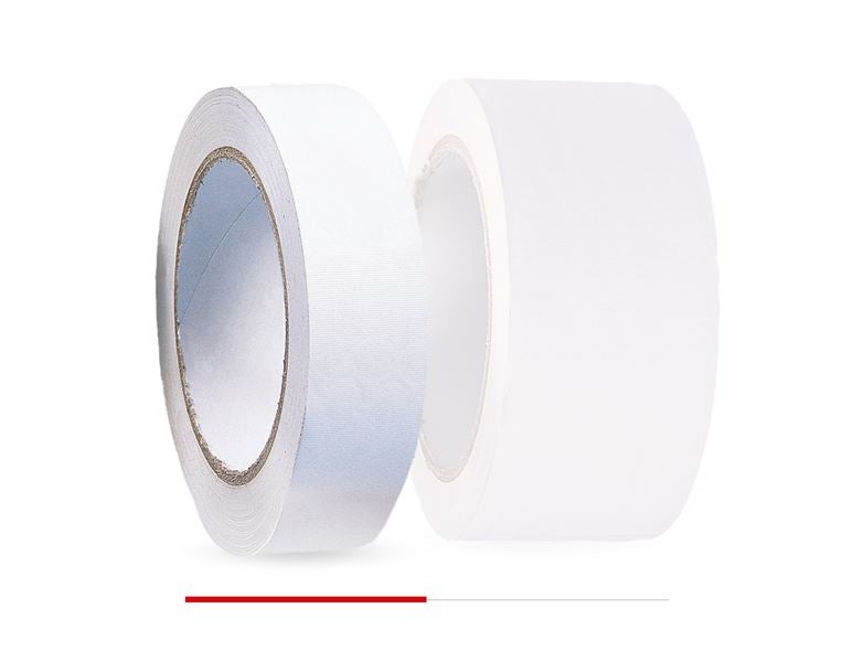 Main view, Plastic bands | crepe bands, Plastic adhesive tape, yellow and white, white