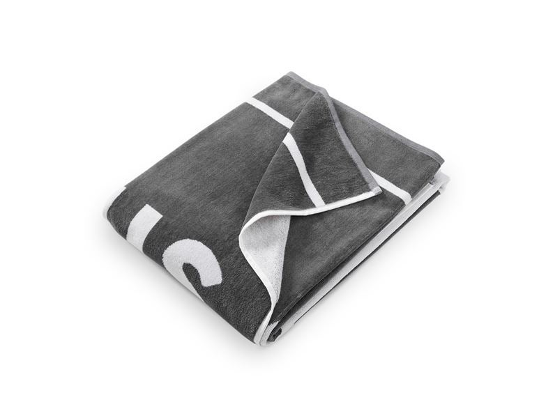 Main view, Clothing, e.s. Sauna towel, basaltgrey/white