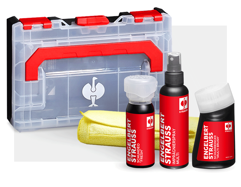 Main view, Shoe Care Products, Shoe care and cleaning set textile/leather