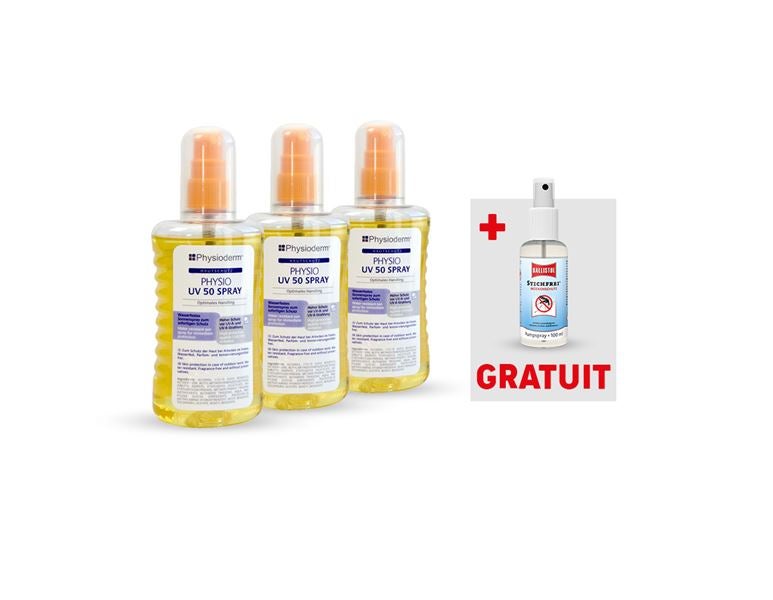 Vue principale, Besoin opérationnel, 3xSpray solaire très haute prot. LSF 50+Ballistol