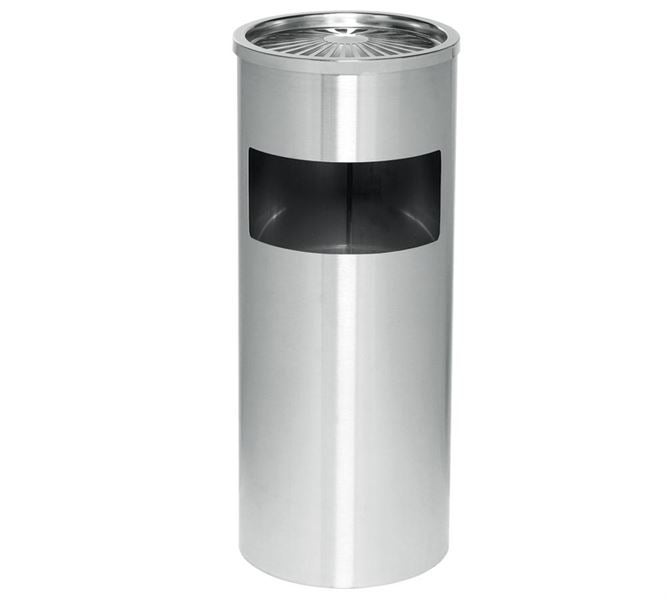 Vue principale, Nettoyage, Cendrier sur pied avec collecteur de déchets,61x25, argent