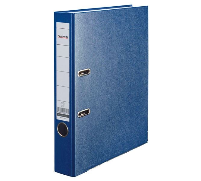 Main view, Office supplies, Falken Plastic A4 Lever Arch Files, blue