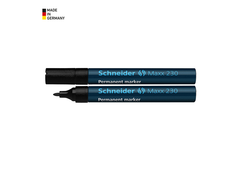 Main view, Office supplies, Schneider Permanent Markers 230, black