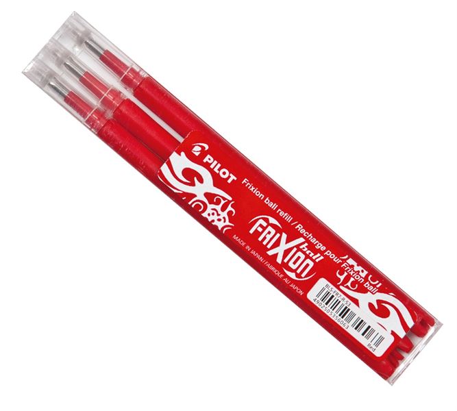 Vue principale, Fournitures de bureau, Mines de rechange Frixion ball PILOT, rouge