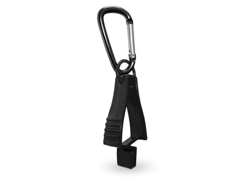 Hauptansicht, Sets | Zubehör, e.s. Handschuhhalter Clip mit Karabiner