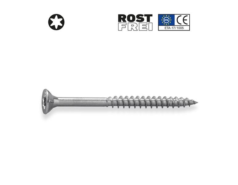Main view, Countersunk head screws, Universal screw stainless steel plus with counter.