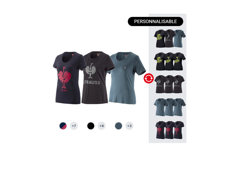 KIT POUR FEMMES : 3x e.s.  T-Shirt