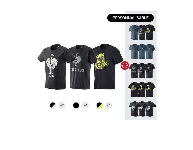 KIT POUR HOMMES: 3x e.s. T-Shirt