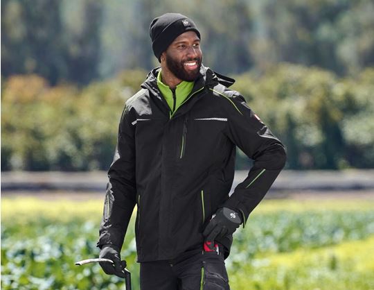 Vue 1, Veste de fonction 3 en 1 e.s.​motion 2020, hommes, noir/vert d'eau