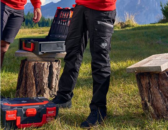 View 1, FCB Work Trousers Functional Cargo, black