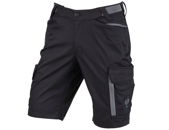 Main view, FCB Work Shorts Functional Cargo, black