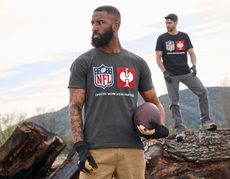 Ansicht 3, NFL T-Shirt cotton, carbongrau
