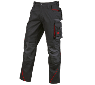 Vue principale, FCB Work Trousers, black/straussred