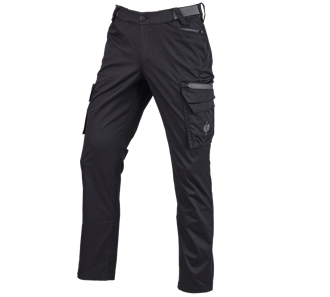 Main view, FCB Work Trousers Functional Cargo, black