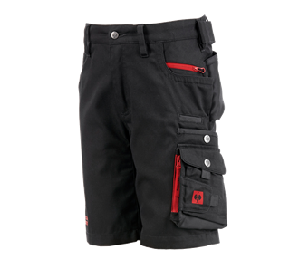 Hauptansicht, FCB Shorts Kids, black/straussred