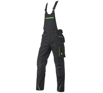 Main view, Bib & brace e.s.​motion 2020, black/seagreen