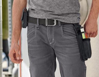 View 3, Leather belt e.s.​vintage, black