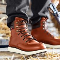 Vue 3, O2 Chaussures de travail e.s. Boulder mid, brun rouge