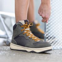 Ansicht 3, S1P Sicherheits­schuhe e.s. Eindhoven mid, carbongrau/neroblau