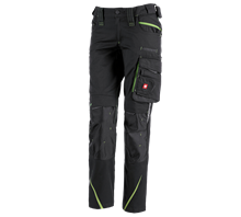 Main view, Ladies' trousers e.s.​motion 2020, black/seagreen