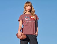 Vue, NFL Hoodie cotton, ladies, rouge oxyde