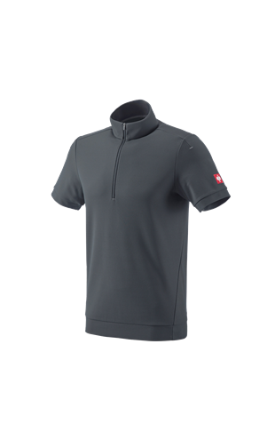 e.s. Functional ZIP t-shirt UV anthracite/platinum | Strauss