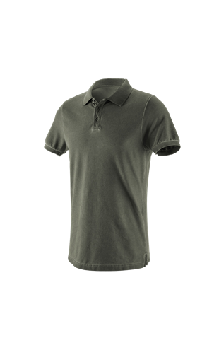 e.s. Polo shirt vintage cotton stretch disguisegreen vintage