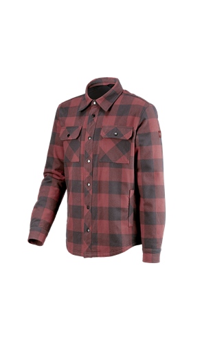 Allseason check shirt e.s.iconic oxidred/carbongrey | Strauss